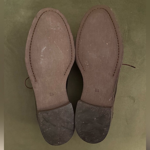 Madewell Burgundy Brogue Wingtip Leather Oxfords - Picture 2 of 2